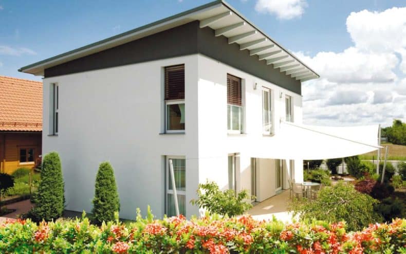 Fertighaus mit Pultdach von Malli-Haus